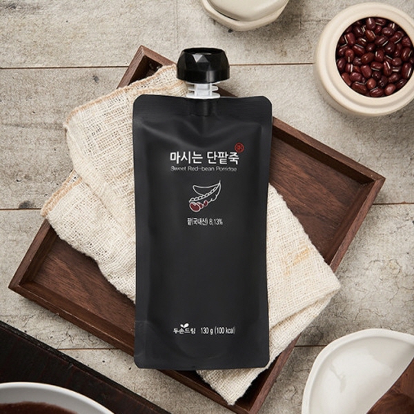 찬들마루 두손푸드 간편 마시는죽 단팥죽 130g X10