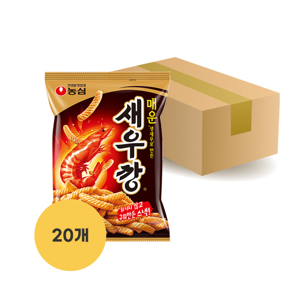 [농심] 매운새우깡 90g 1박스 (20개입)