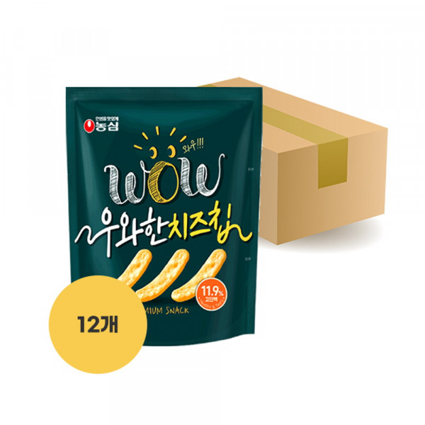 [농심] 우와한 치즈칩 42g 1박스 (12개입)