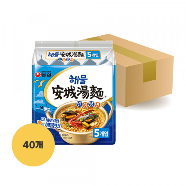 [농심] 해물안성탕면112g  (5입 멀티팩)x8 (총 40개입)