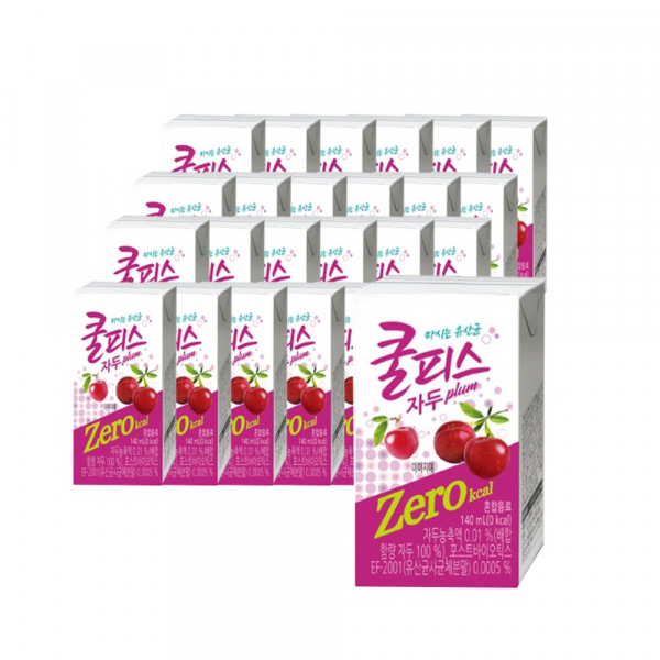 쿨피스 제로 테트라 자두 140ml 48입