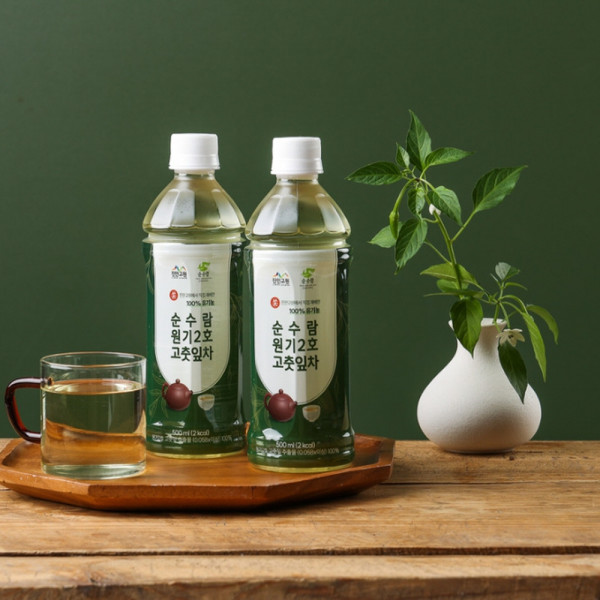 진안군 순수람 유기농 원기 2호 고춧잎차 500ml 10병