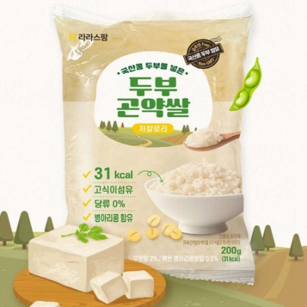  (푸드폴리스마켓) 라라스팜 두부곤약쌀 200g 10개 