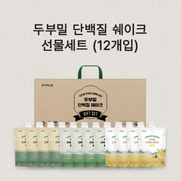  (푸드폴리스마켓) 라라스팜 두부밀 단백질 쉐이크12개입 선물세트 