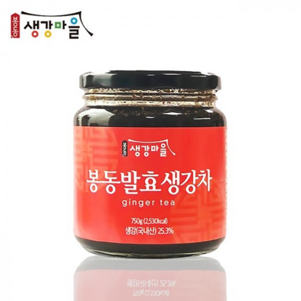  (푸드폴리스마켓) 봉동발효생강차 보틀 토굴생강청 국산 프리미엄 수제청 전통차 750g 